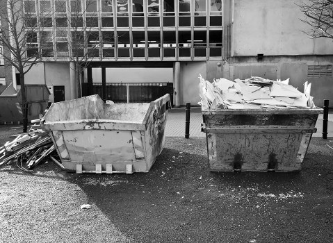 Organized garage space after clearance in Little Ilford