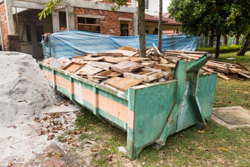 Professional rubbish clearance team in East London