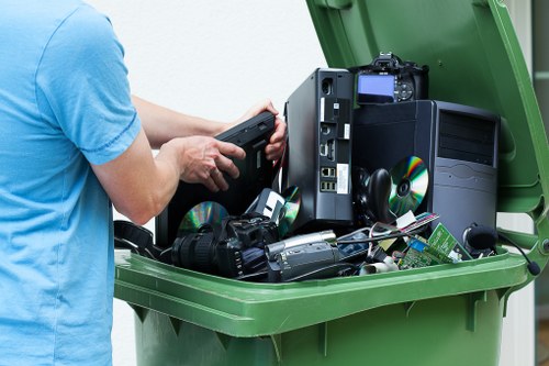 Eco-friendly disposal during garage clearance