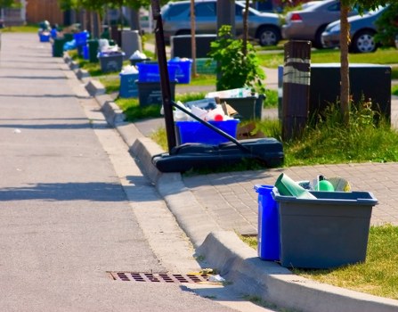 Recycling and waste disposal methods in action