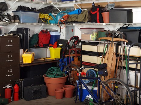 Organized garage after clearance